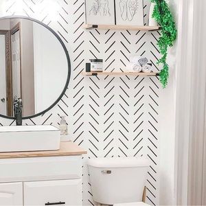 Herringbone Wall Stencil